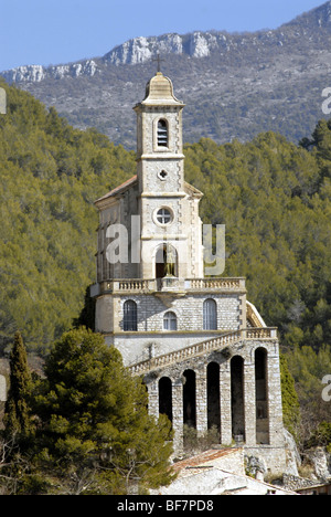 Pierrelongue (26): Church 'Notre Dame de la Consolation' Stock Photo