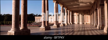 Versailles (78): Gardens of Versailles, the loggia of Grand Trianon Stock Photo