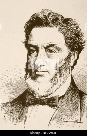 Jules Claude Gabriel Favre, 1809 to 1880. French statesman. Stock Photo