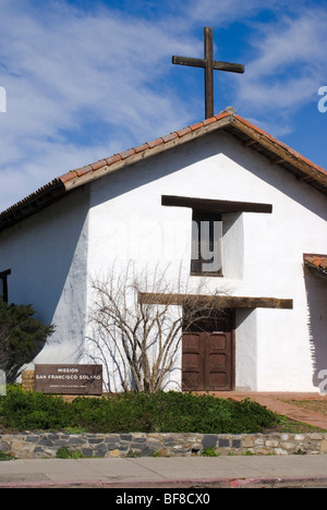 Historic Mission San Francisco Solano in Sonoma, California, USA. Stock Photo