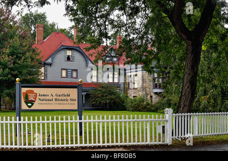 President James A. Garfield Home in Mentor, Ohio Stock Photo