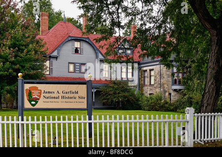 President James A. Garfield Home in Mentor, Ohio Stock Photo