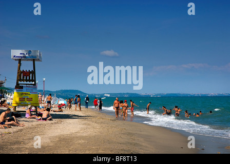 Hanioti Beach,Halkidiki, Greece. Stock Photo