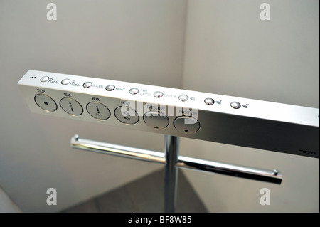 Paris, France, Detail, Be-Green Eco-House, Bathroom Equipment, Electronic Toilet, Toto, global green economy concept, paris modern innovation Stock Photo