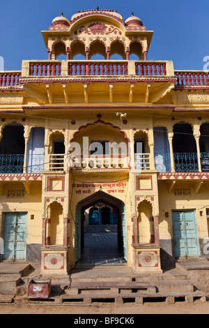 Haveli in Pushkar in Rajasthan India Stock Photo