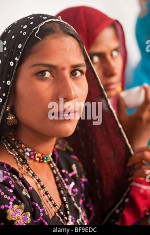 Rajput women at the Pushkar Mela in Pushkar in Rajasthan India Stock Photo