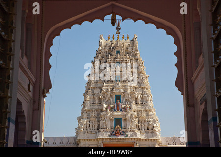 Sri Rama Vaikunth Hindu Temple in Pushkar in Rajasthan India Stock Photo