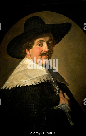 Frans Hals 1582-1666 portrait of an unknown man 1640  Museum Netherlands Stock Photo