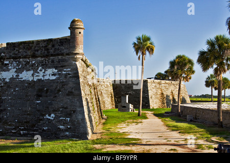 The historic fort at St. Augustine Florida Stock Photo
