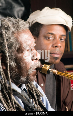 Jazz musicians Carl Gordon Grubbs and Lafayette Gilchrist , jazz Stock Photo
