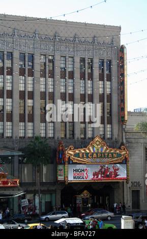 El Capitan Theater Hollywood Los Angeles california Stock Photo