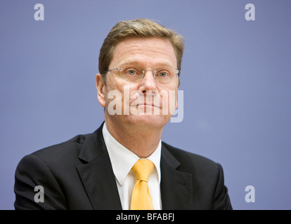 Guido WESTERWELLE , FDP, in the Federal Press Conference of Germany, Berlin, Germany Stock Photo