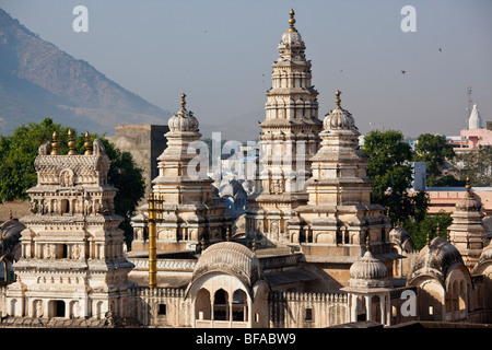 Old Rang Ji Temple in Pushkar India Stock Photo