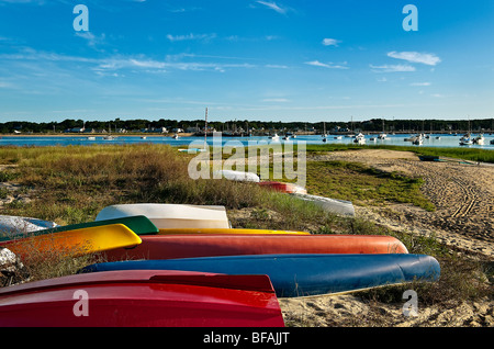 Wellfleet harbor, Cape Cod, Massachusetts, USA Stock Photo