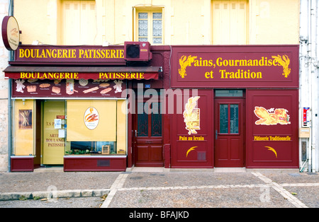 Bakers shop - Neuvic, Southern France, Europe Stock Photo