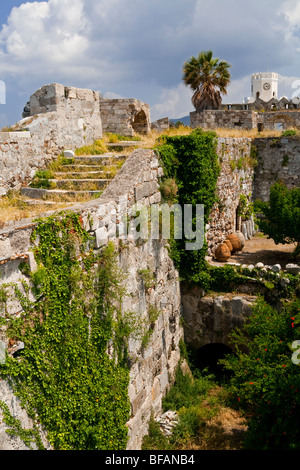 Kos Castle or the Knight's Castle also known as Neratzia Castle a 14th century fortress built by Knight's Hospitaller in Greece Stock Photo