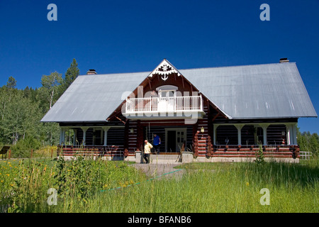 The Big Falls Inn located at Island Park near Upper Mesa Falls, Idaho ...