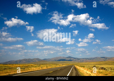 US Highway 20 near Arco, Idaho, USA.