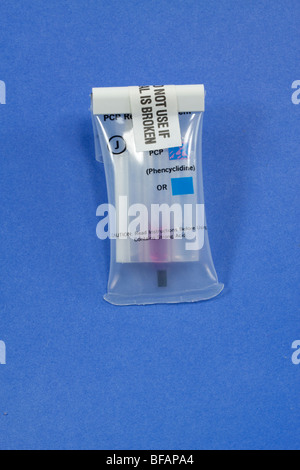 Drug test kit. Law enforcement use these to field test narcotics. Test for PCP. Stock Photo