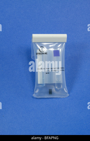 Drug test kit. Law enforcement use these to field test narcotics. Test for ephedrine. Stock Photo