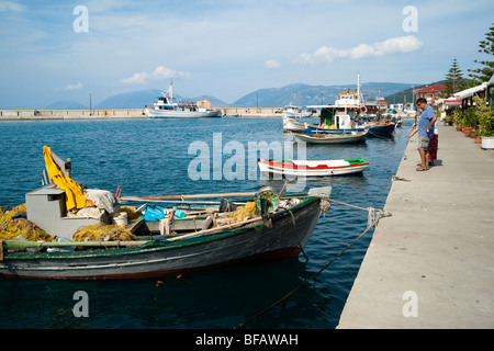 Sami waterfront Kefalonia Stock Photo