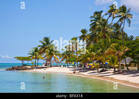 Pigeon Point Beach in Tobago Stock Photo