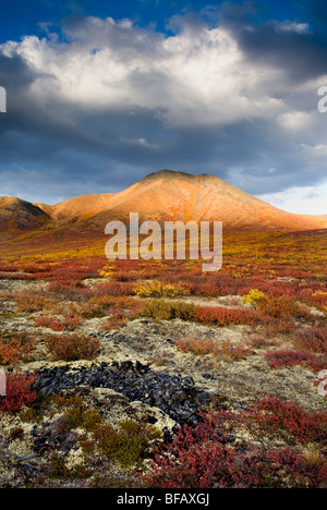 Clouds over the Ogilvie Mountains, Tombstone Territorial Park Yukon Canada Stock Photo