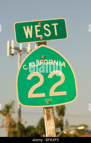 California 22 West 'Garden Grove Freeway' Stock Photo