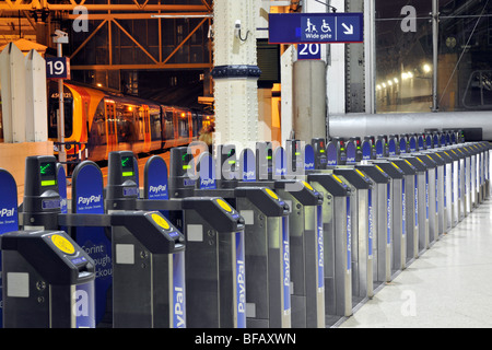 automatic train ticket machines at waterloo rail station london england ...