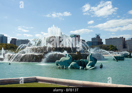 Buckingham Fountain, Grant Park, Chicago, Illinios Stock Photo