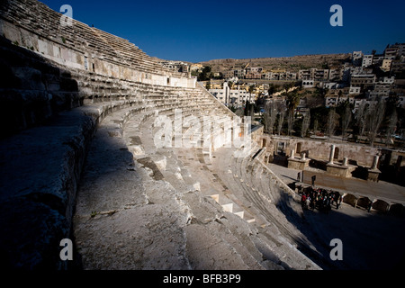 Roman amphitheatre, Downtown Amman, Jordan Stock Photo