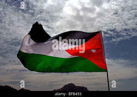 National flag of the Hashemite Kingdom Jordan Stock Photo: 49380992 - Alamy