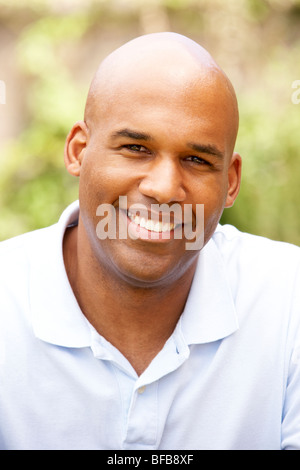 Portrait Of Smiling Young Man Stock Photo