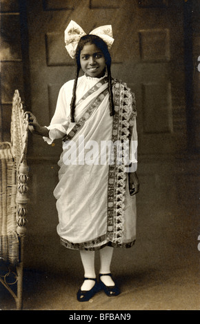 Hindu Girl Child Widow, 11 Years Old Stock Photo