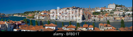 Portugal, Oporto, panoramic view of the city from Vila Nova de Gaia Stock Photo