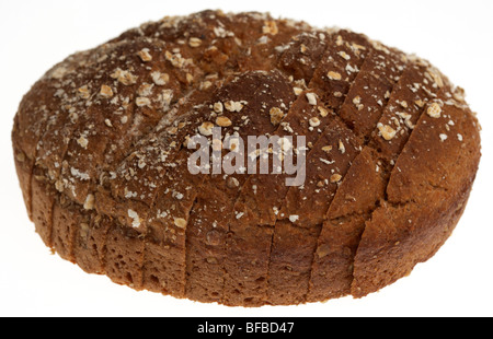 irish brown wheaten soda bread mass manufactured and pre sliced Stock Photo