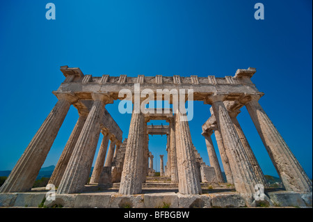 Temple of Aphaia, island of Aegina, Greece Stock Photo