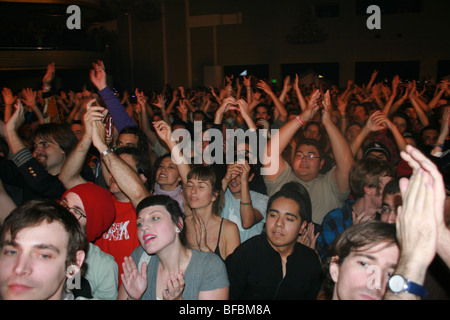 Audience cheers for more, The Pixies concert, Hollywood Palladium, 2009 Stock Photo
