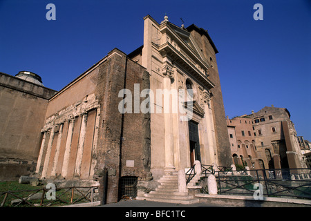 Church of San Nicola in Carcere, Rome, Italy Stock Photo
