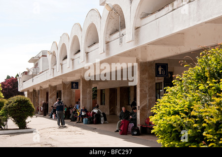 Main Train Railway Station Platform at Deva Romania Eastern Europe Stock Photo