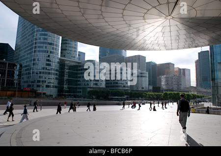 view of la Defense from the EDF building - Paris - France Stock Photo