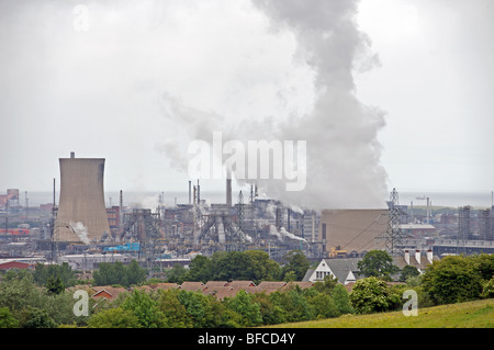 Teesside power station at 1875 Megawatts (MW), its the largest Combined Cycle Gas Turbine (CCGT) power plant in Europe Stock Photo