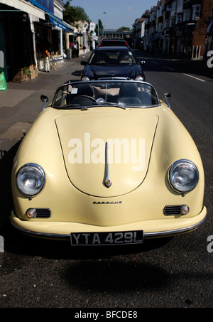 Vintage Porsche car in London Stock Photo
