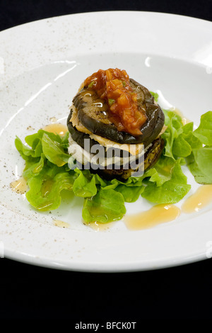 Gourmet Portobello Mushroom Appetizer - Hemingways Resort - Watamu, Kenya Stock Photo