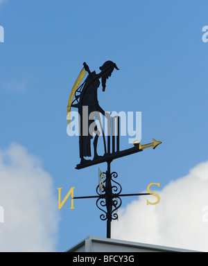 Weather vane at lords cricket ground called old father time Stock Photo