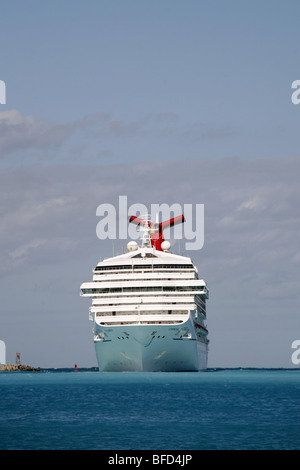 Carnival Triumph Cruise Ship in Nassau harbour Stock Photo