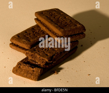 Chocolate Bourbon Biscuit Stock Photo