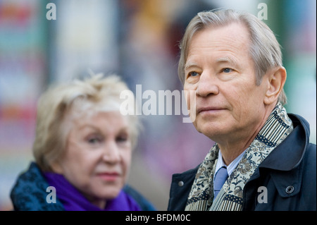 Michael York with his wife in Prague Stock Photo