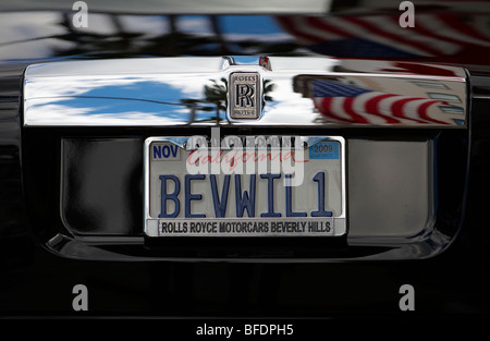 Rolls Royce On Rodeo Drive Beverley Hills California USA Stock Photo