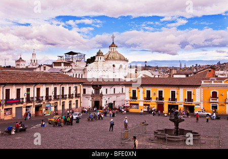 Plaza de San Francisco, Quito, Ecuador Stock Photo